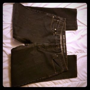 Old Navy Black Slim Straight Jeans with Stain